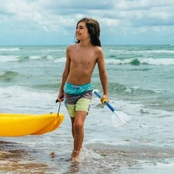 Pelican Sport Combo - 2 Solo Kids Kayaks With Paddles - Yellow/Blue -Pelican Sport Boating Combo Solo Jaune Bleu Poignee LS2