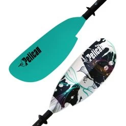 Pelican Sport Symbiosa Adjustable Kayak Paddle 230-240 Cm (90.5"-94.4") -Pelican Sport Boating Symbiosa recreational kayak paddle 230 240 cm 90.5 94.4 turquoise graphic